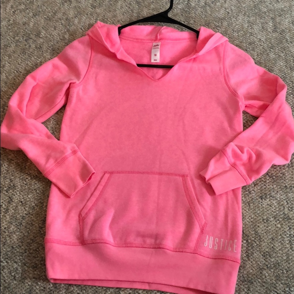 Pink justice hoodie